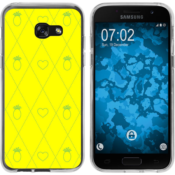 Galaxy A7 (2017) Silikon-Hülle Sommer Ananas M1 Case