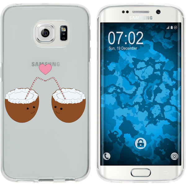 Galaxy S6 Edge Silikon-Hülle Sommer Coconuts M3 Case