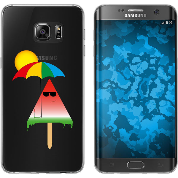 Galaxy S7 Edge Silikon-Hülle Sommer Eis M6 Case