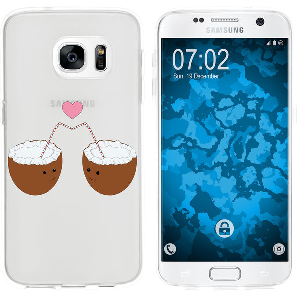 Galaxy S7 Silikon-Hülle Sommer Coconuts M3 Case