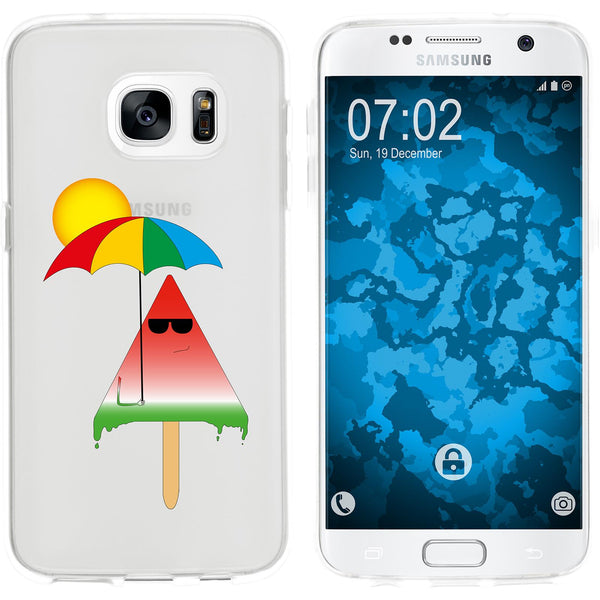 Galaxy S7 Silikon-Hülle Sommer Eis M6 Case
