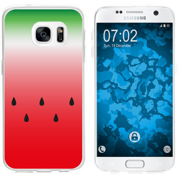 Galaxy S7 Silikon-Hülle Sommer Melone M5 Case
