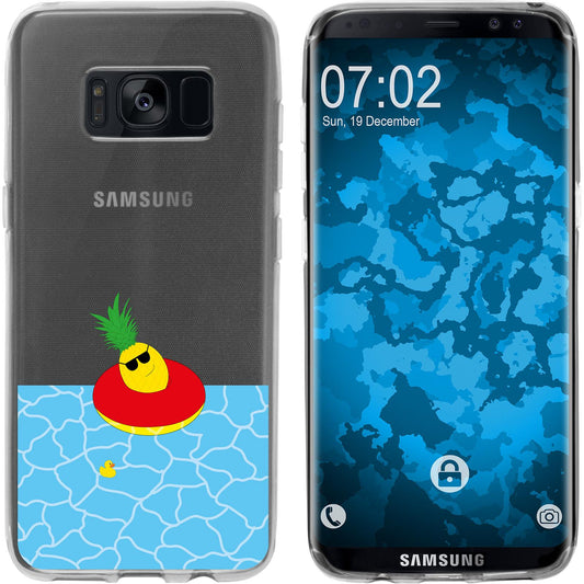 Galaxy S8 Silikon-Hülle Sommer Ananas M2 Case