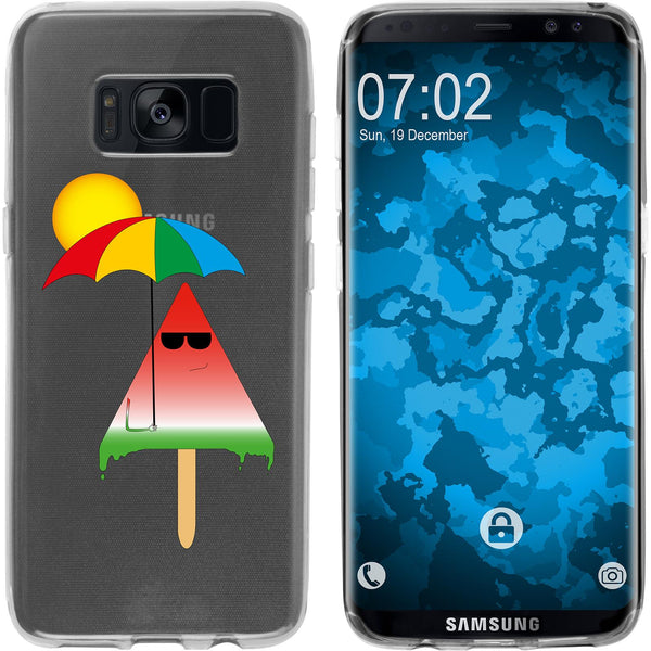 Galaxy S8 Silikon-Hülle Sommer Eis M6 Case