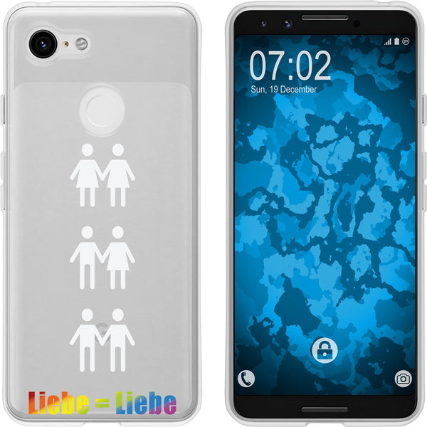 Pixel 3 Silikon-Hülle pride Wörter M1 Case