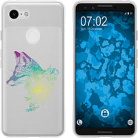 Pixel 3 Silikon-Hülle Floral Fuchs M1-4 Case