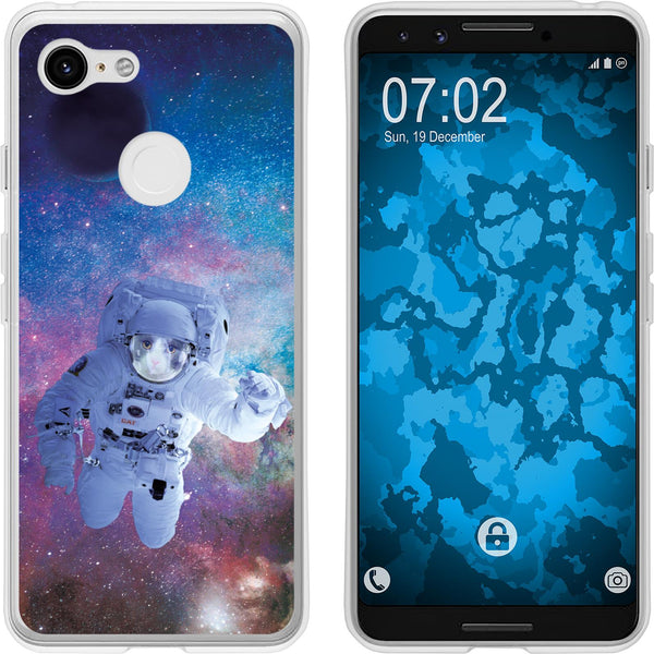 Pixel 3 Silikon-Hülle Space Catronaut M5 Case