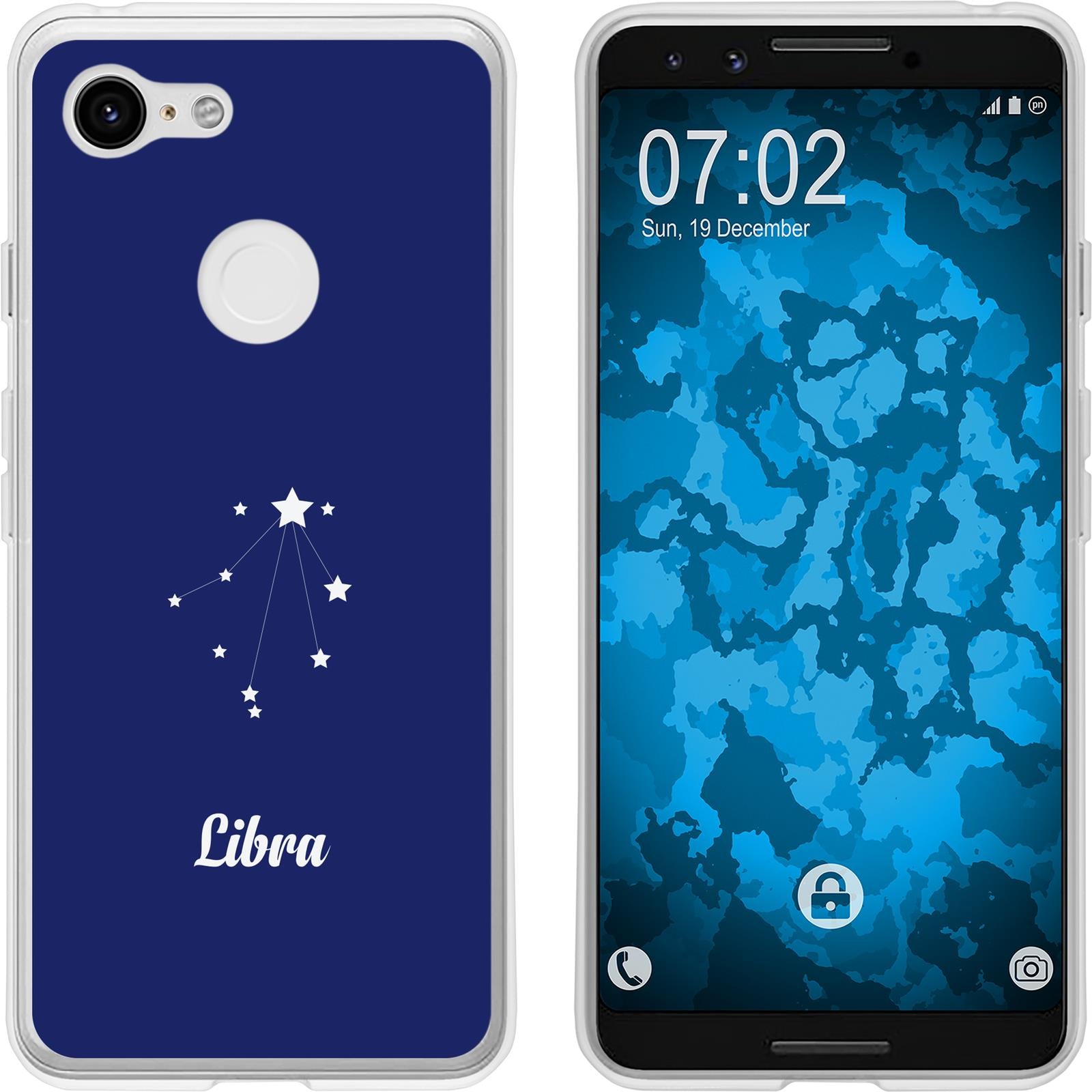 Pixel 3 Silikon-Hülle SternzeichenLibra M9 Case