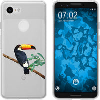 Pixel 3 Silikon-Hülle Vektor Tiere Tucan M5 Case