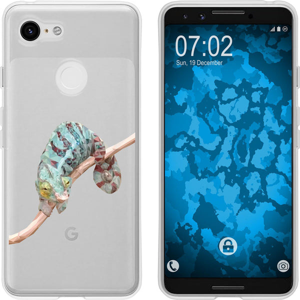 Pixel 3 Silikon-Hülle Vektor Tiere Camelion M7 Case