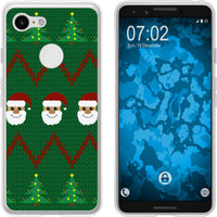 Pixel 3 Silikon-Hülle X Mas Weihnachten X-Mas Sweater M7 Cas