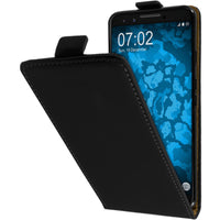 Kunst-Lederhülle für Google Pixel 3 Flip-Case schwarz Cover