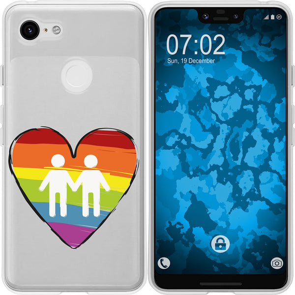 Pixel 3 XL Silikon-Hülle pride Männer M3 Case