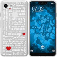 Pixel 3 XL Silikon-Hülle in Love Wörter M5 Case