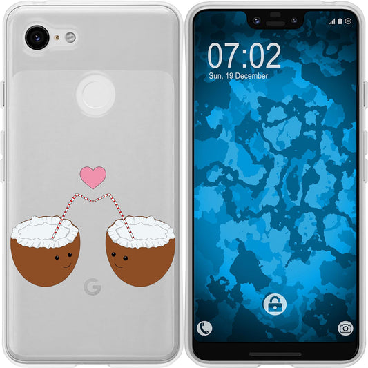 Pixel 3 XL Silikon-Hülle Sommer Coconuts M3 Case