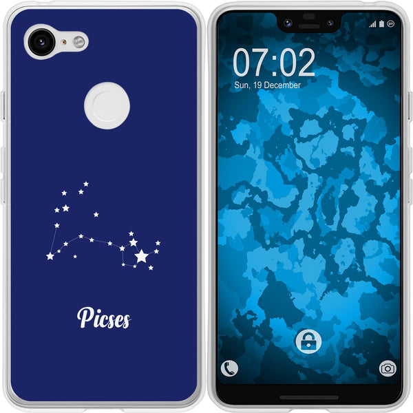 Pixel 3 XL Silikon-Hülle SternzeichenPisces M1 Case