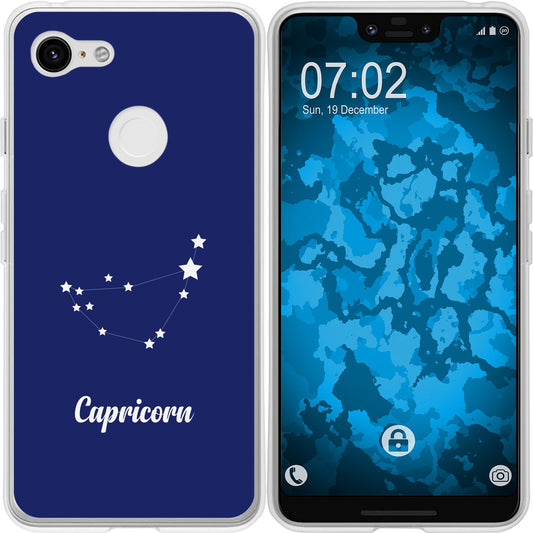 Pixel 3 XL Silikon-Hülle SternzeichenCapricornus M7 Case
