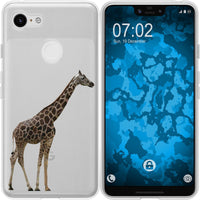 Pixel 3 XL Silikon-Hülle Vektor Tiere Giraffe M8 Case