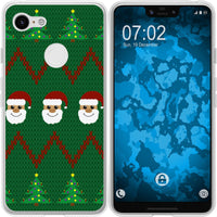 Pixel 3 XL Silikon-Hülle X Mas Weihnachten X-Mas Sweater M7