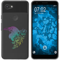 Pixel 3a Silikon-Hülle Floral Rabe M4-4 Case