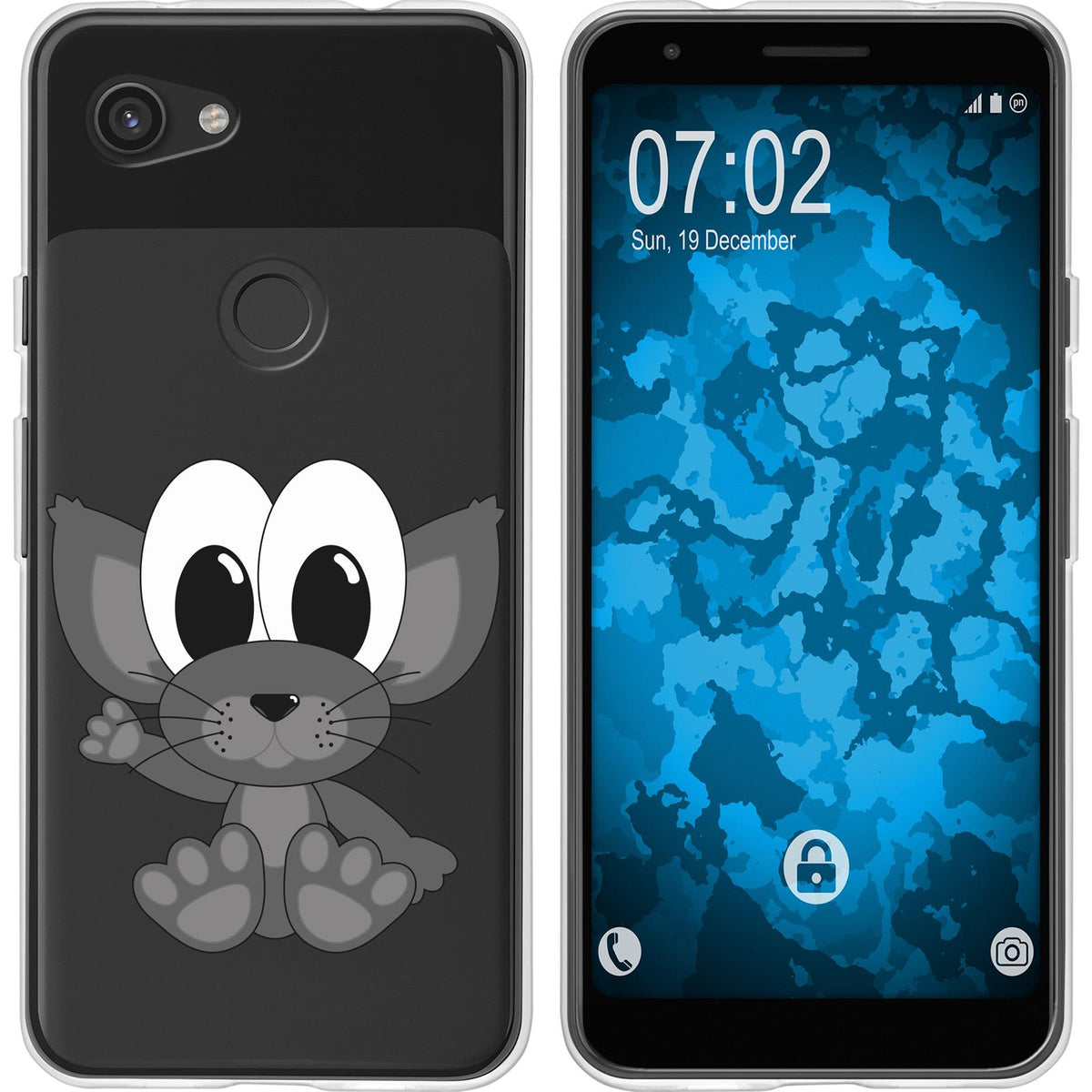 Pixel 3a Silikon-Hülle Cutiemals M5 Case