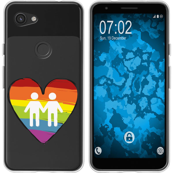 Pixel 3a Silikon-Hülle pride Männer M3 Case