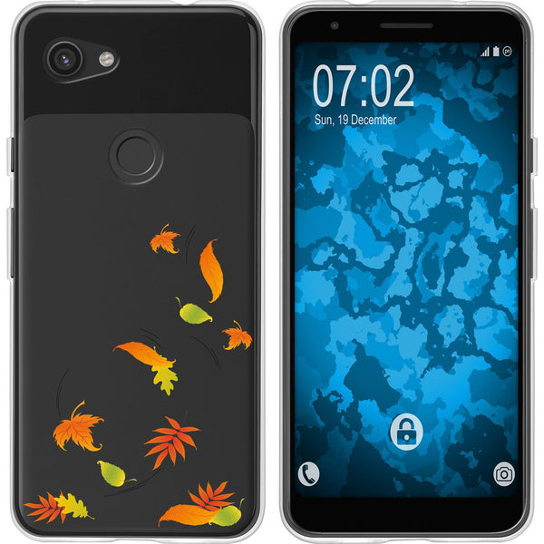 Pixel 3a Silikon-Hülle Herbst Blätter/Leaves M1 Case