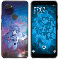 Pixel 3a XL Silikon-Hülle Space Catronaut M5 Case