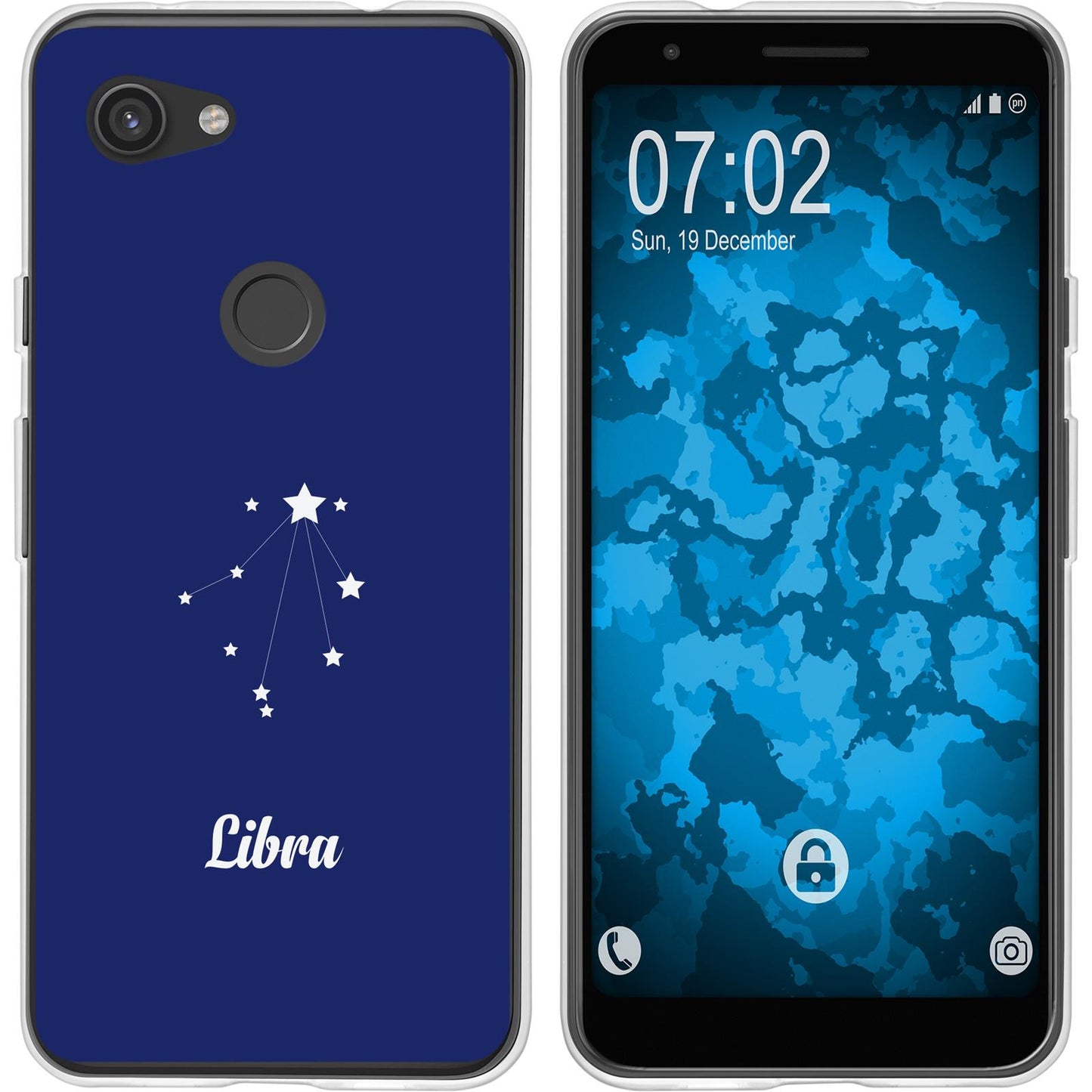 Pixel 3a XL Silikon-Hülle SternzeichenLibra M9 Case