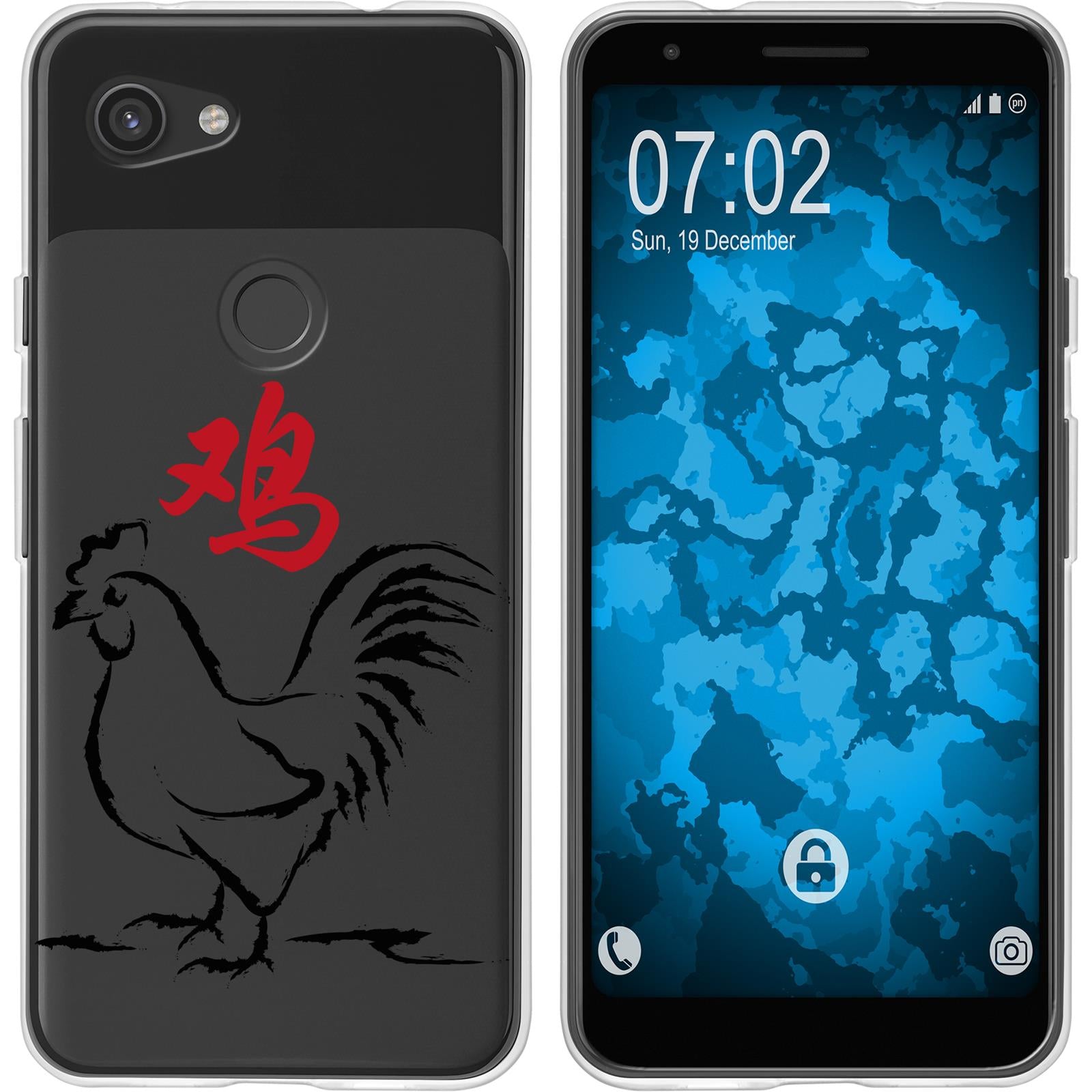Pixel 3a XL Silikon-Hülle Tierkreis Chinesisch M10 Case