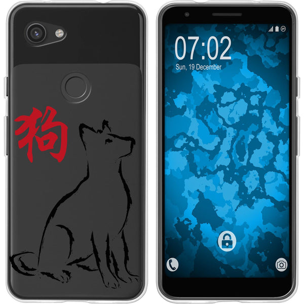 Pixel 3a XL Silikon-Hülle Tierkreis Chinesisch M11 Case