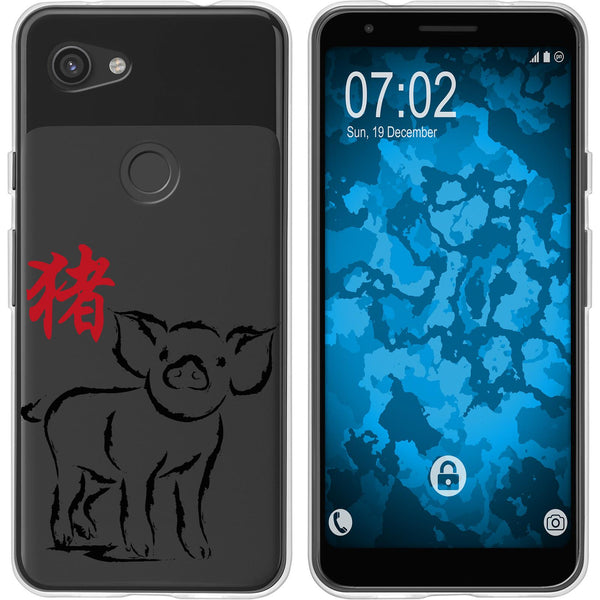 Pixel 3a XL Silikon-Hülle Tierkreis Chinesisch M12 Case