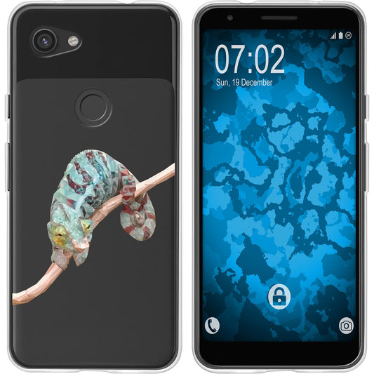 Pixel 3a XL Silikon-Hülle Vektor Tiere Camelion M7 Case