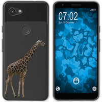 Pixel 3a XL Silikon-Hülle Vektor Tiere Giraffe M8 Case