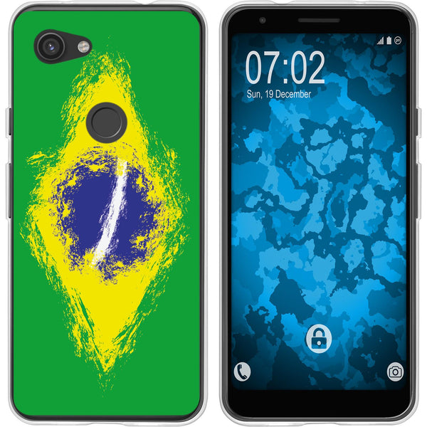 Pixel 3a XL Silikon-Hülle WM Brasilien M3 Case