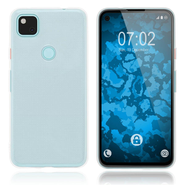 PhoneNatic Case kompatibel mit Google Pixel 4a (G025J/GA02099) - Crystal Clear Silikon Hülle crystal-case Cover