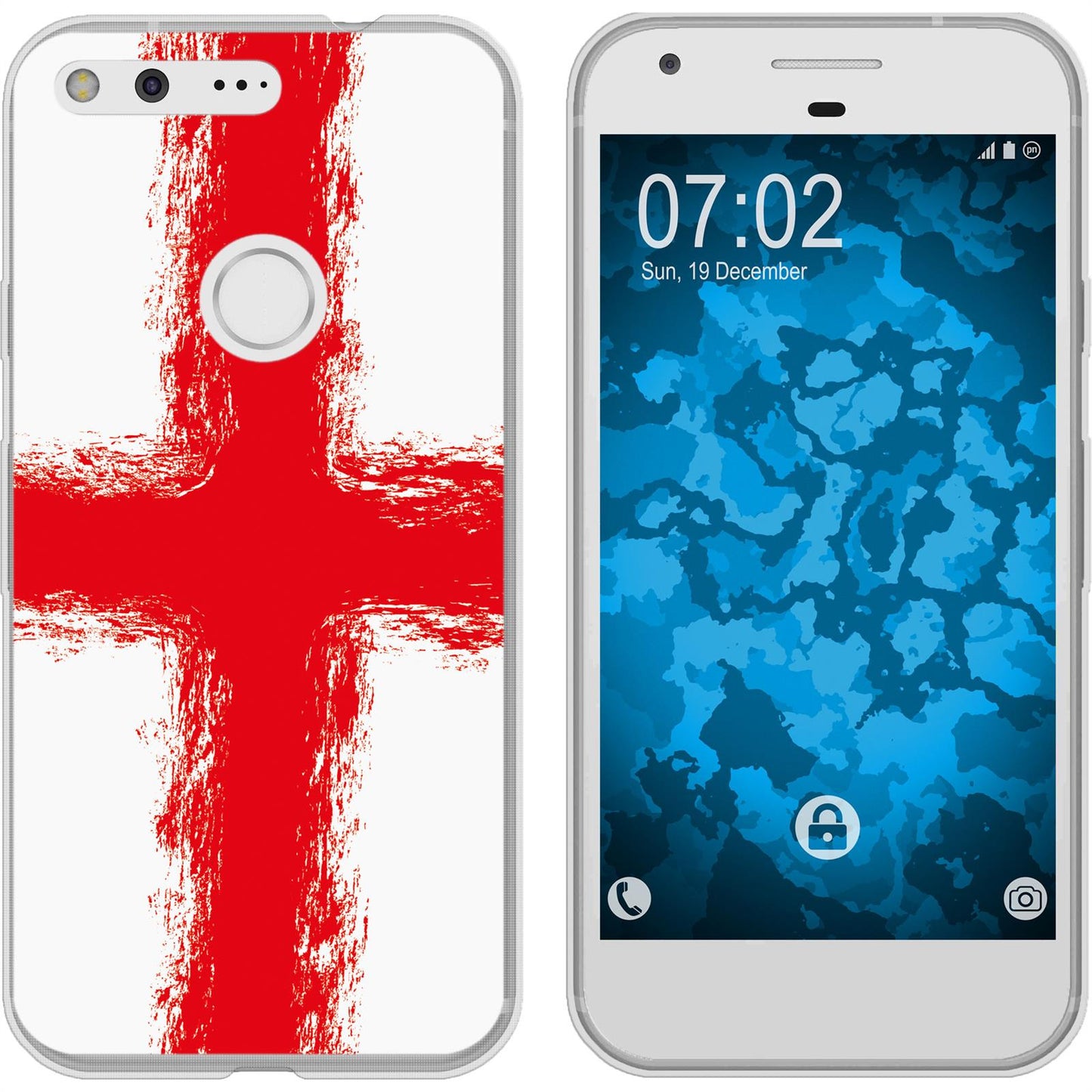Pixel Silikon-Hülle WM England M4 Case