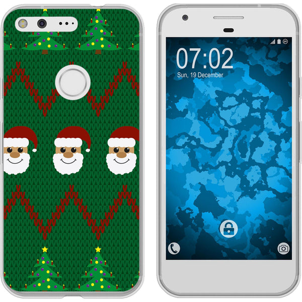 Pixel XL Silikon-Hülle X Mas Weihnachten X-Mas Sweater M7 Ca
