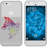 Pixel Silikon-Hülle Floral Fuchs M1-5 Case