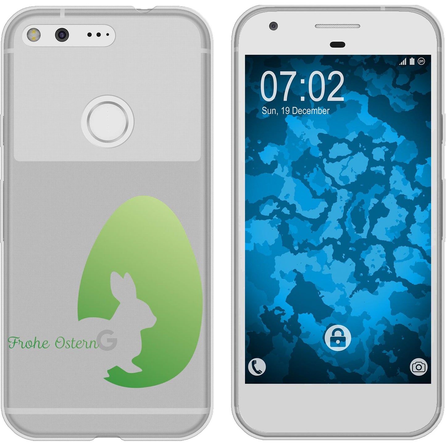 Pixel Silikon-Hülle Ostern M2 Case