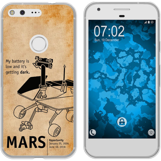 Pixel XL Silikon-Hülle Space Rover M2 Case