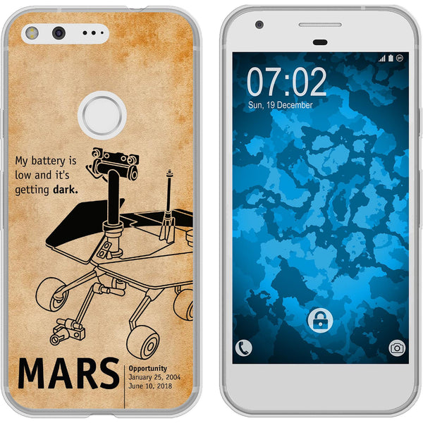 Pixel XL Silikon-Hülle Space Rover M2 Case