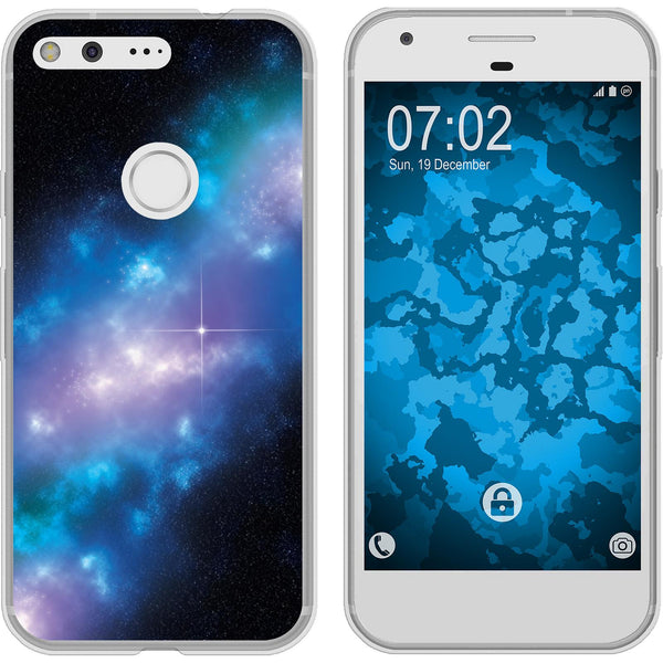 Pixel XL Silikon-Hülle Space Blue Belt M4 Case