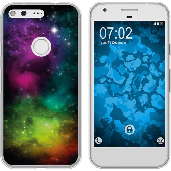 Pixel XL Silikon-Hülle Space Starfield M7 Case