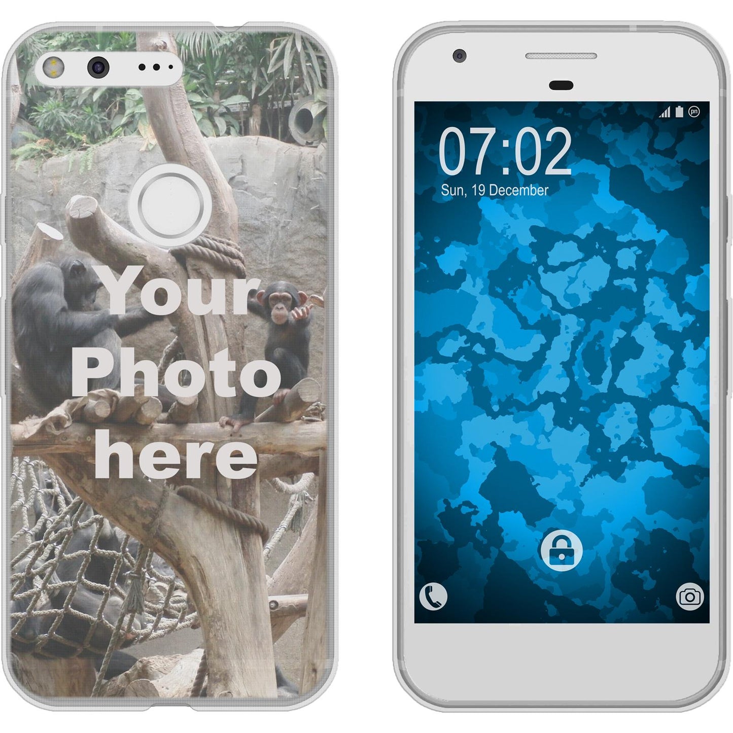 Pixel XL Personalisierte Handyhülle  clear zum selbst gesta