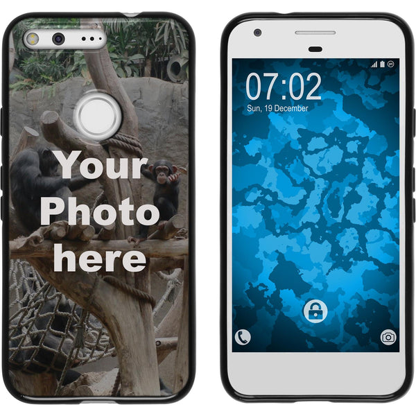 Pixel XL Personalisierte Handyhülle  schwarz zum selbst ges