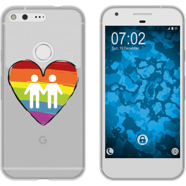Pixel XL Silikon-Hülle pride Männer M3 Case