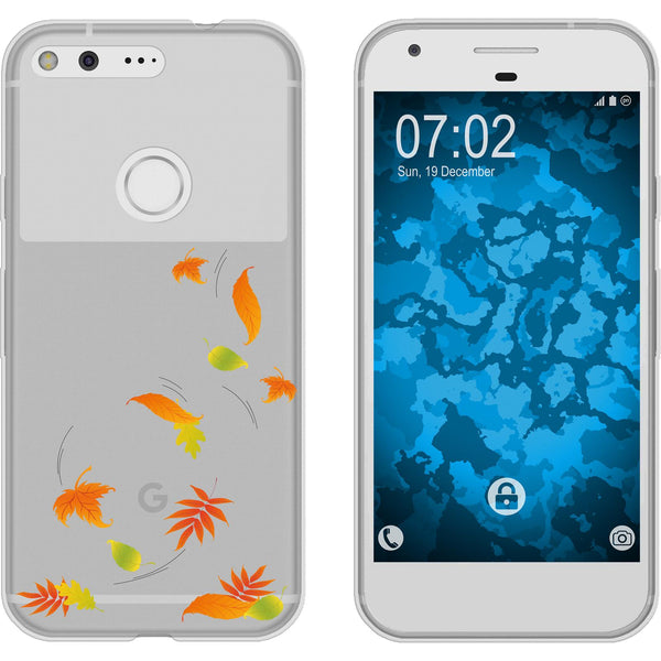 Pixel Silikon-Hülle Herbst Blätter/Leaves M1 Case