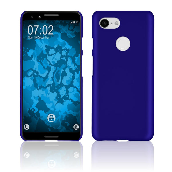 Hardcase für Google Pixel 3 gummiert blau