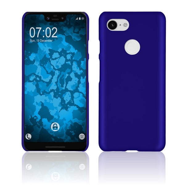 Hardcase für Google Pixel 3 XL gummiert blau